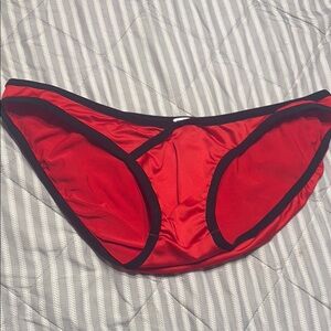 Red and Black Bikini Bottom